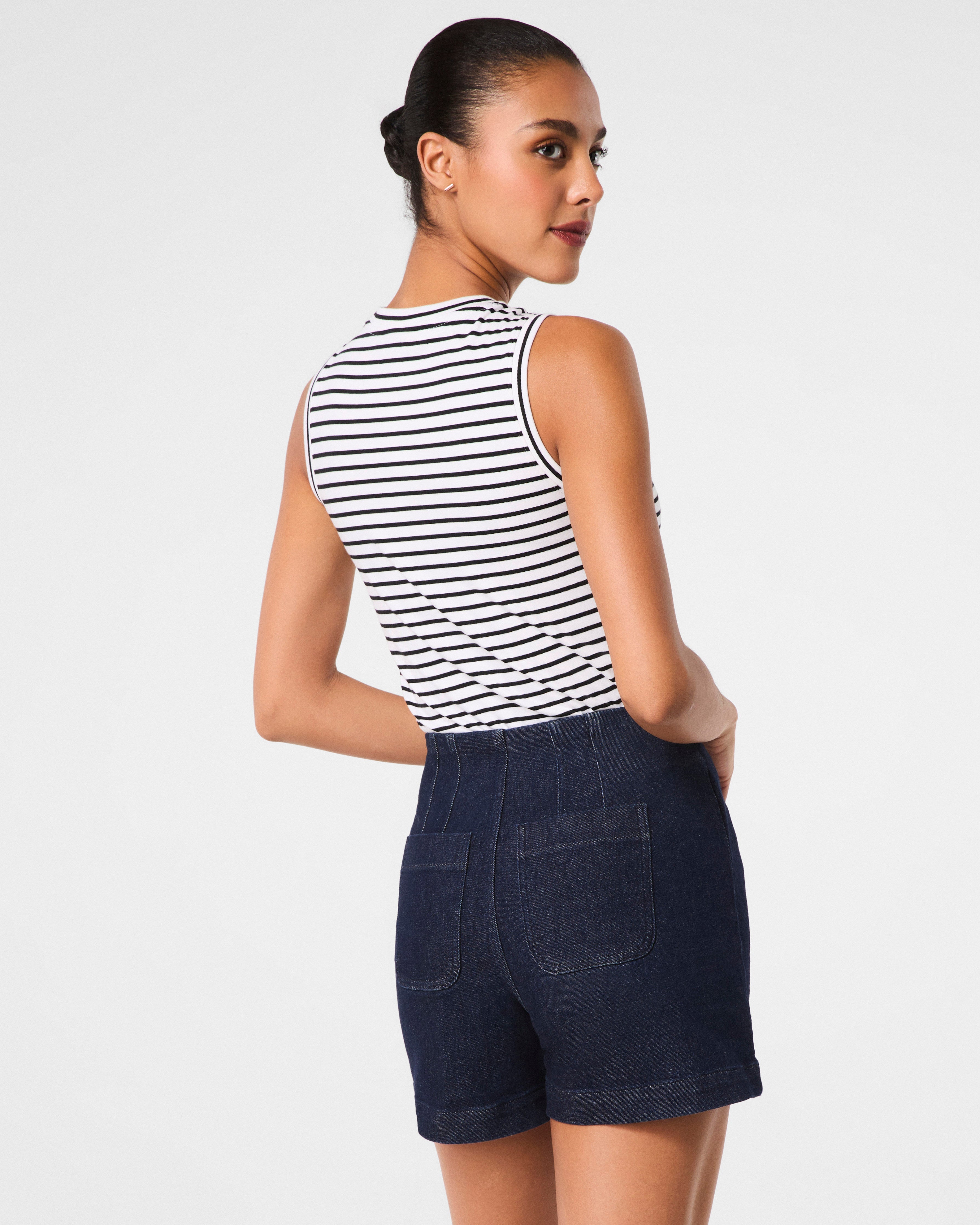SPANXshape™ Original EveryWear Zero Waistband Jean Shorts, 5"  Raw Indigo