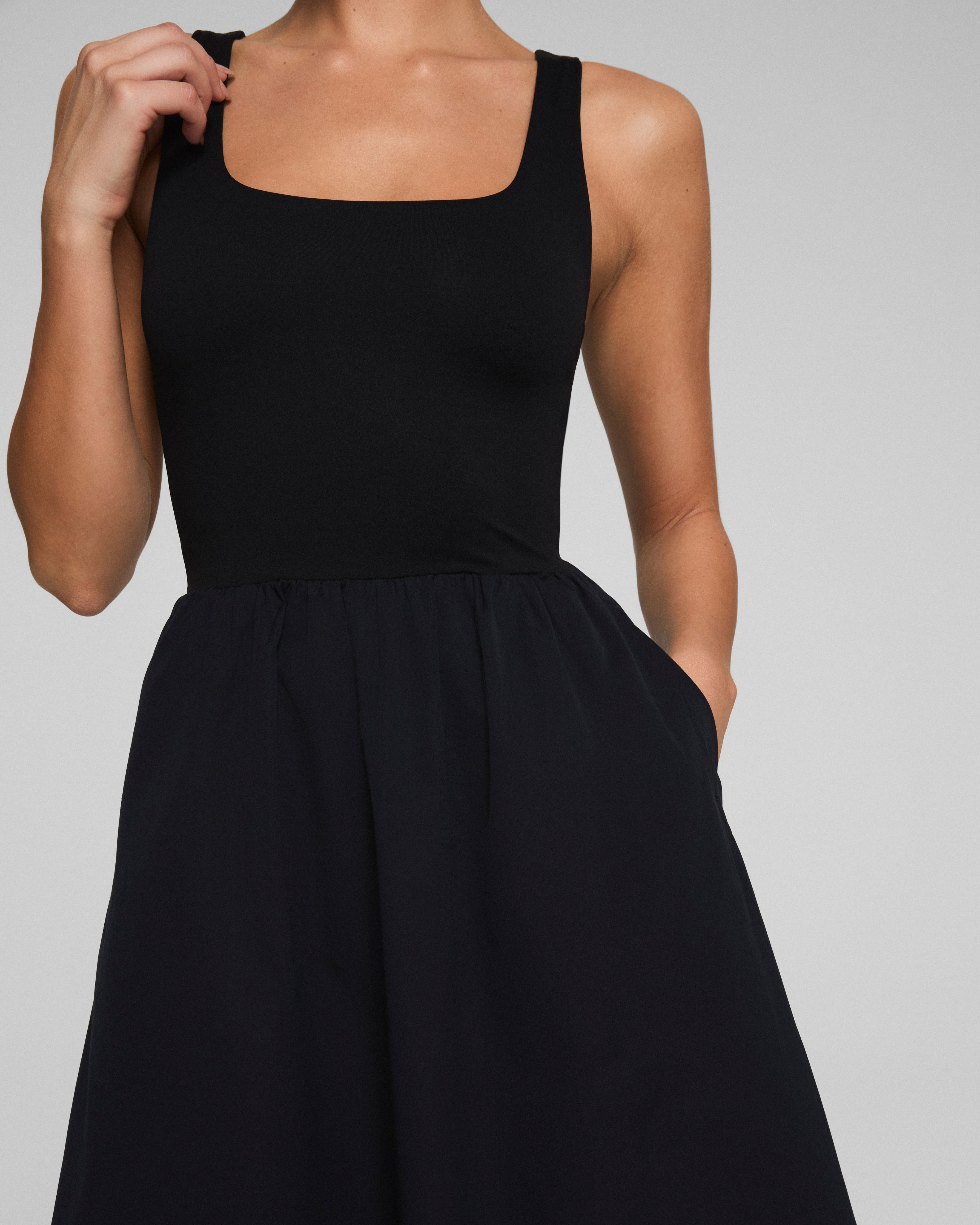 SPANXsmooth™ Jersey Scoop Neck Tank Midi Dress  Classic Black