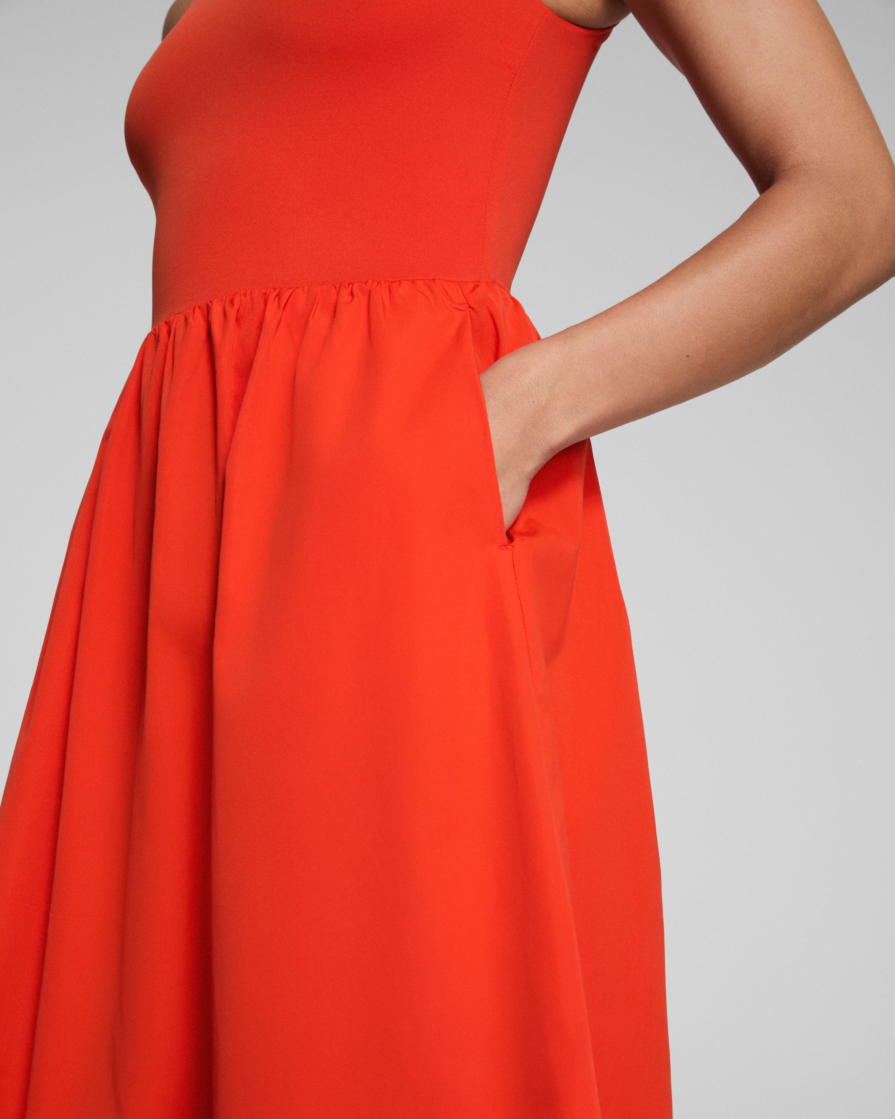 SPANXsmooth™ Jersey Scoop Neck Tank Midi Dress  Poppy