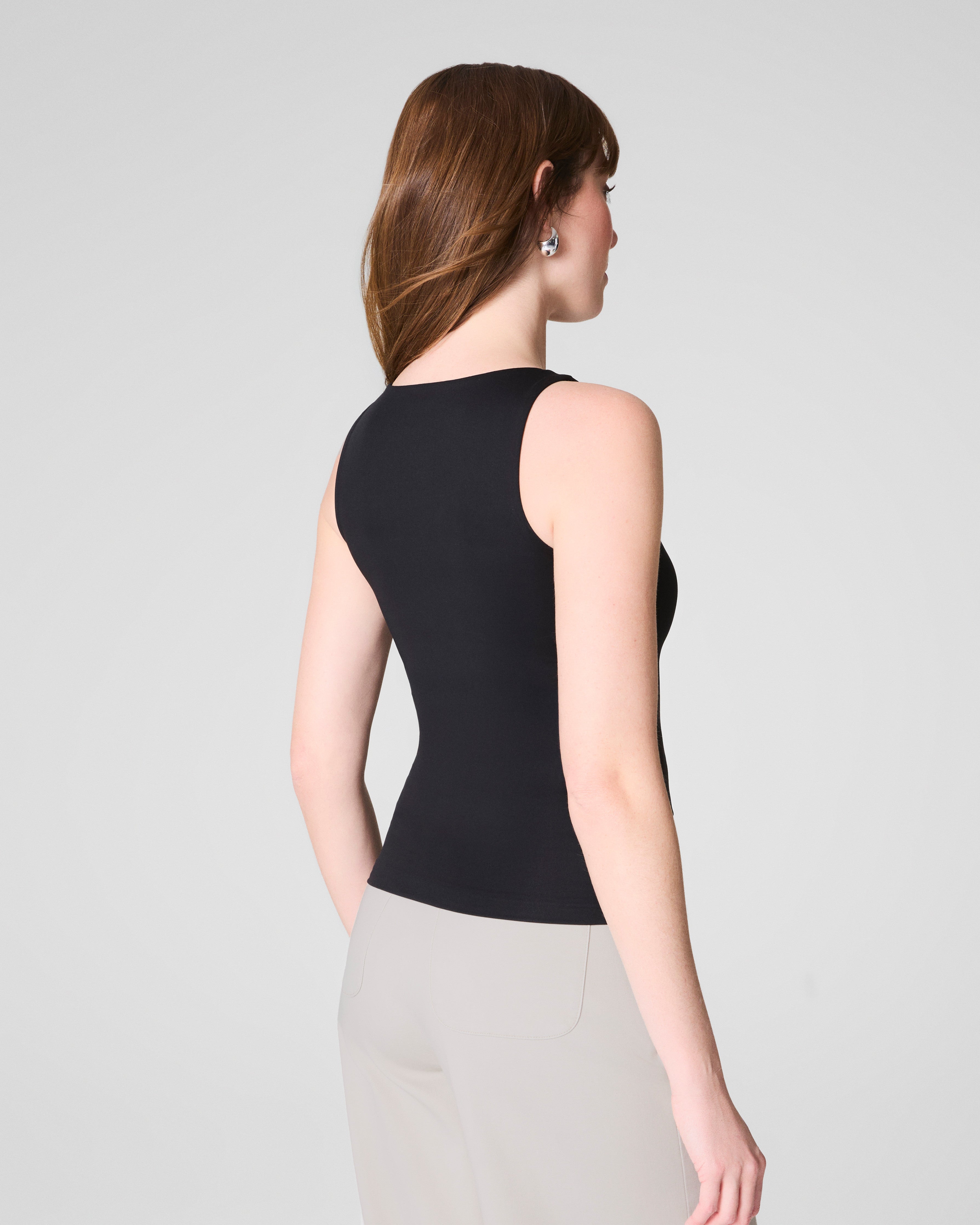 SPANXsmooth™ Jersey Boatneck Tank  Classic Black