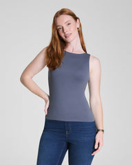 SPANXsmooth™ Jersey Boatneck Tank  Earth Stone