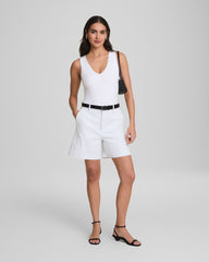 SPANXsmooth™ Jersey V-Neck Thong Bodysuit  Classic White
