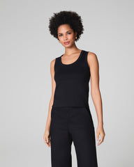SPANX® Cotton Crewneck Tank  Classic Black