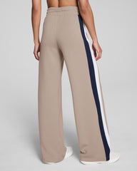 SPANX AirEssentials® Colorblock Wide Leg Track Pant  Ashwood/Powder/Timeless Navy