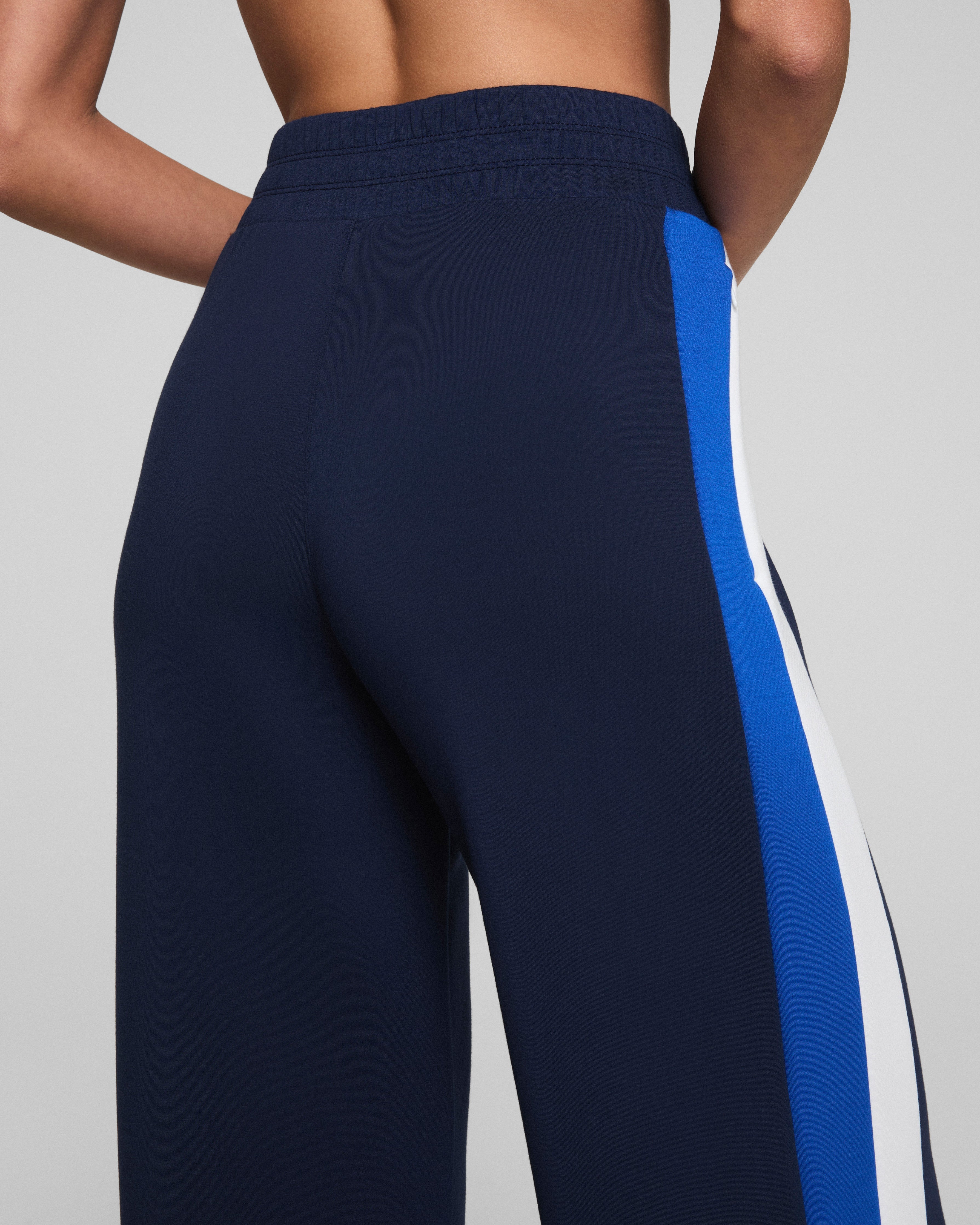 SPANX AirEssentials® Colorblock Wide Leg Track Pant  Timeless Navy/Powder/Cerulean