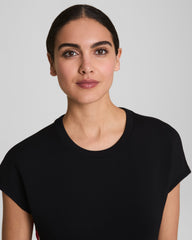 SPANX® AirEssentials Colorblock Mini T-Shirt Dress  Very Black/Powder/SPANX® Red