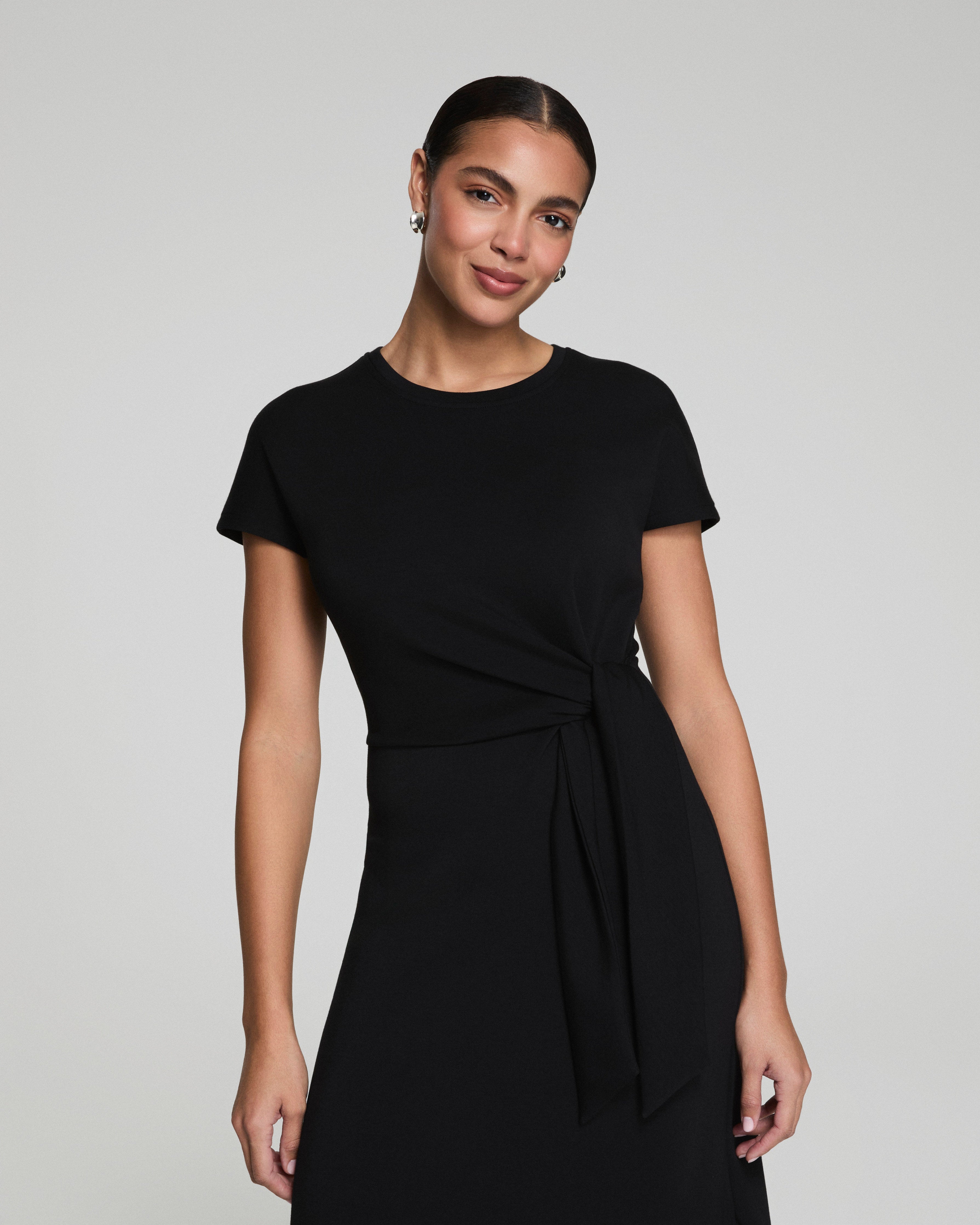 SPANX® AirEssentials Tie-Waist Maxi Dress  Very Black