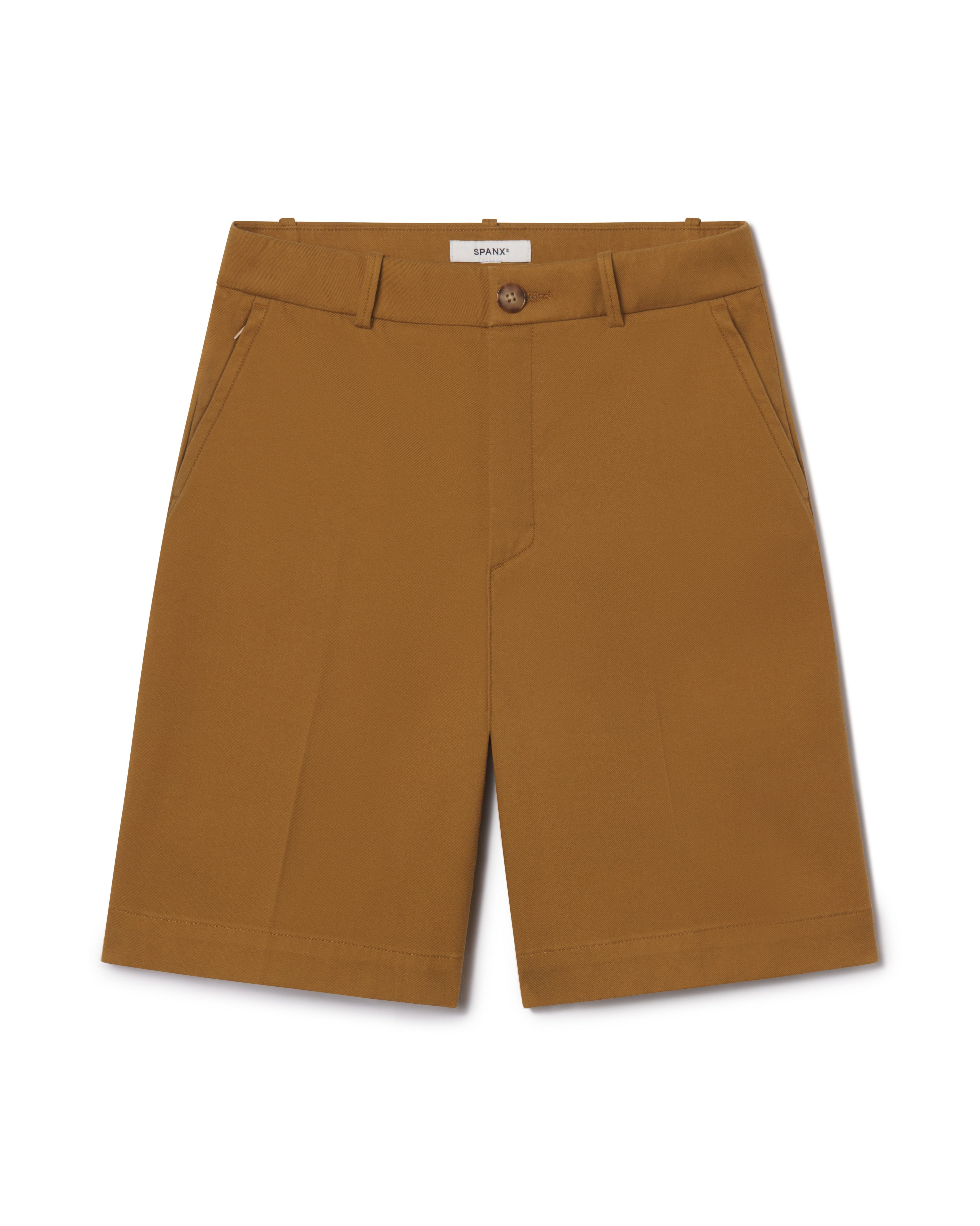 SPANXsupersmooth™ Stretch Twill Short, 9"  Flax