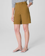 SPANXsupersmooth™ Stretch Twill Short, 9"  Flax