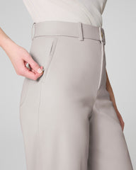 SPANXsupersmooth™ Stretch Twill Cropped Wide Leg Pant  Bone
