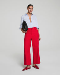 SPANXsupersmooth™ Stretch Twill Cropped Wide Leg Pant