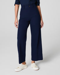 SPANXsupersmooth™ Stretch Twill Cropped Wide Leg Pant  Timeless Navy
