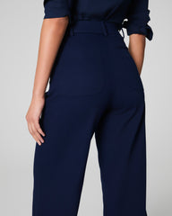 SPANXsupersmooth™ Stretch Twill Cropped Wide Leg Pant  Timeless Navy