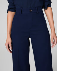 SPANXsupersmooth™ Stretch Twill Cropped Wide Leg Pant  Timeless Navy