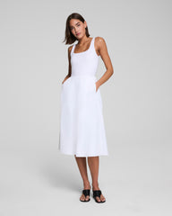 SPANXsmooth™ Jersey Scoop Neck Tank Midi Dress  Classic White