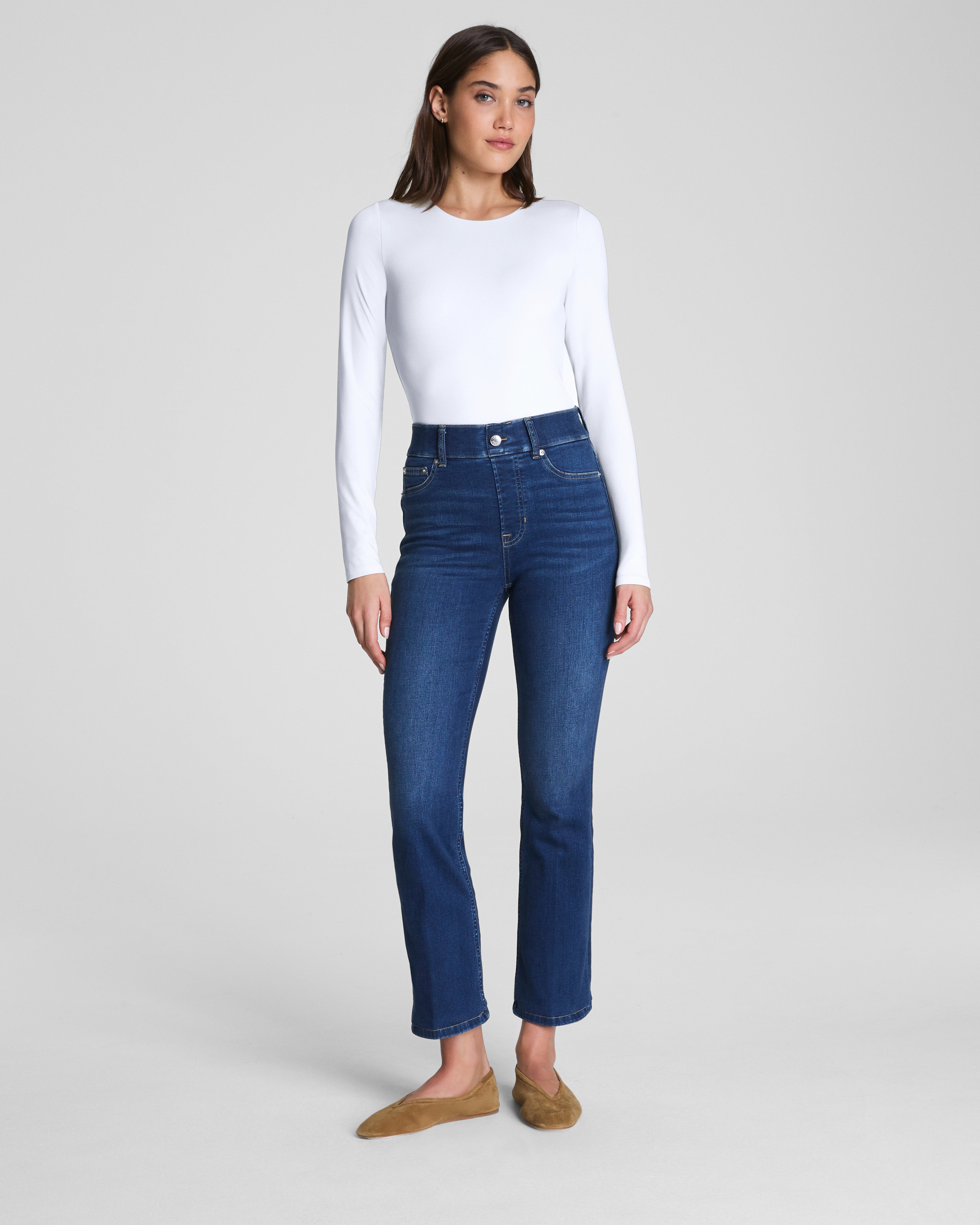 SPANXsmooth™ Jersey Crewneck Long Sleeve Top  Classic White