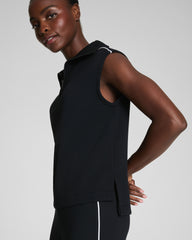 SPANX AirEssentials® Pique Sleeveless Half Zip  Very Black