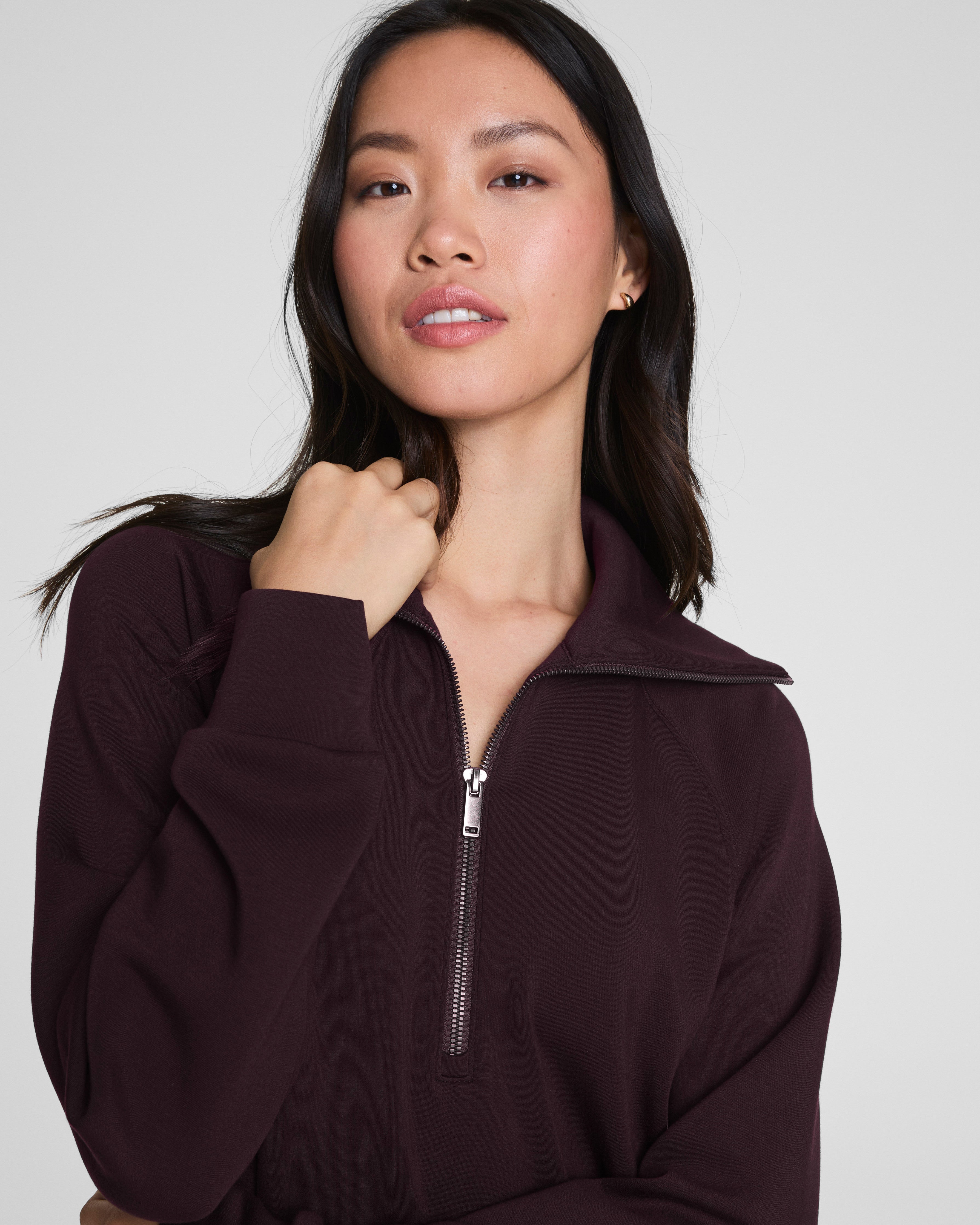 SPANX AirEssentials® Half Zip Dress  Truffle Brown