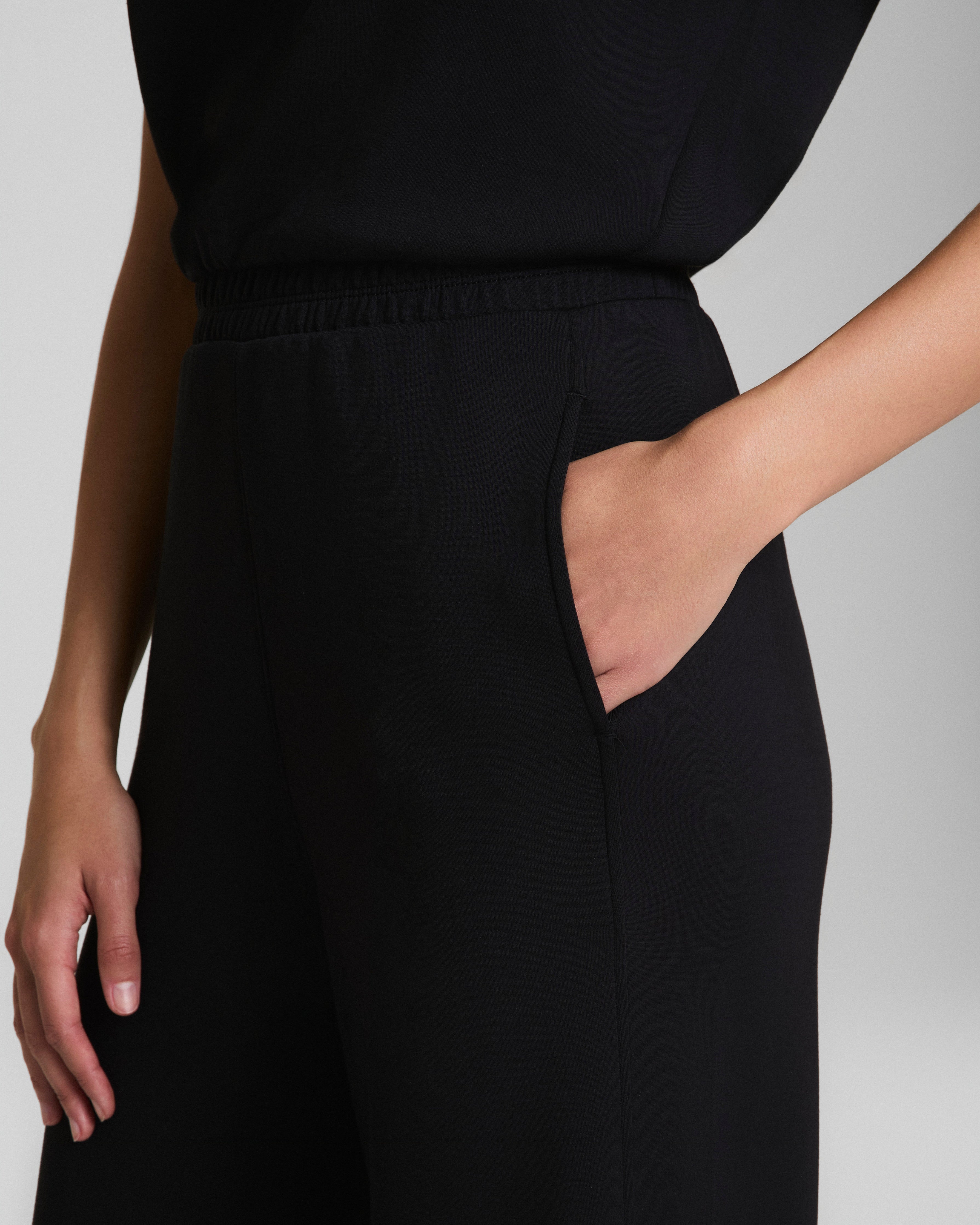 SPANX AirEssentials® Cap Sleeve Cinched Jumpsuit  Very Black