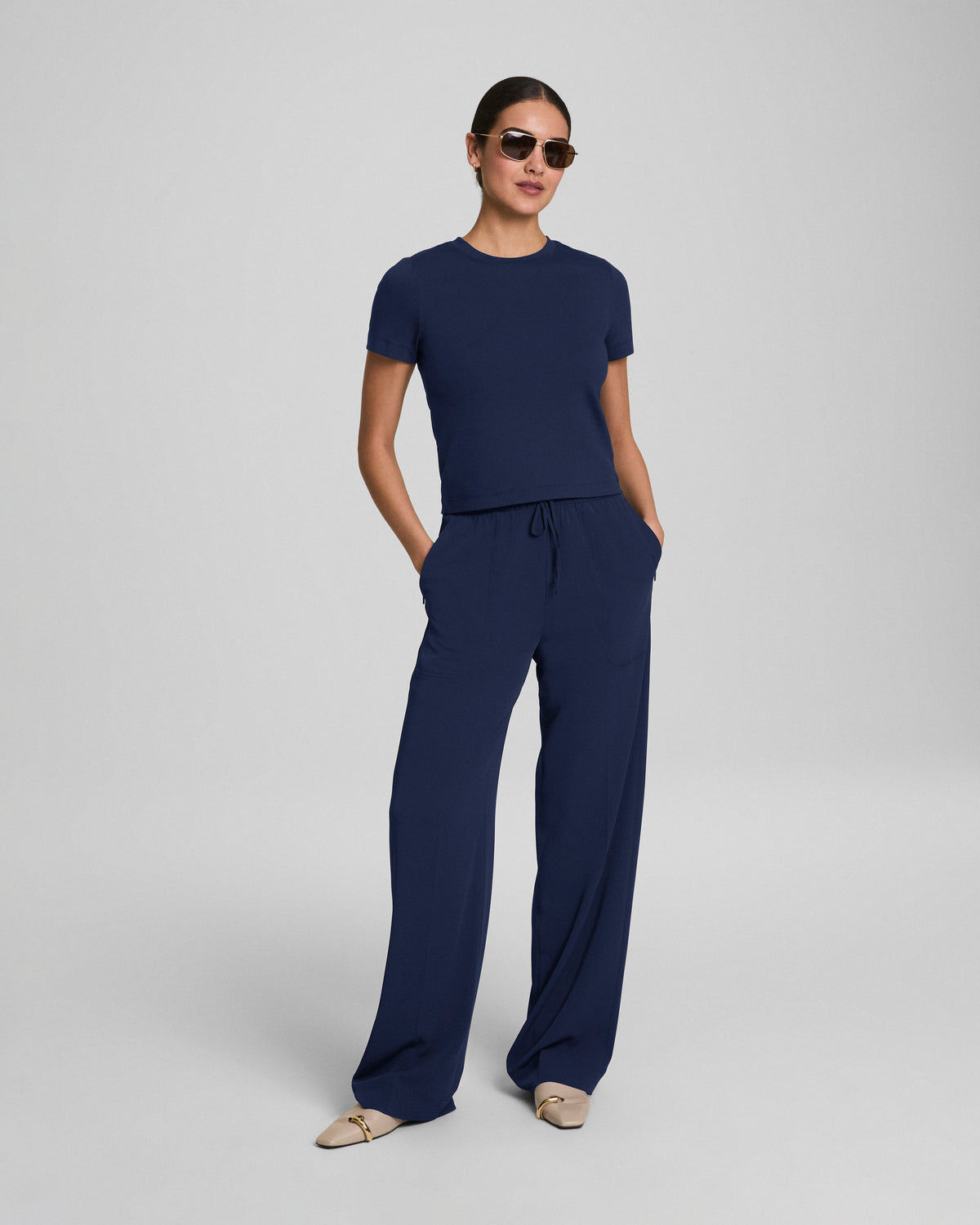 SPANX® CarryOn Wide Leg Pant  Timeless Navy