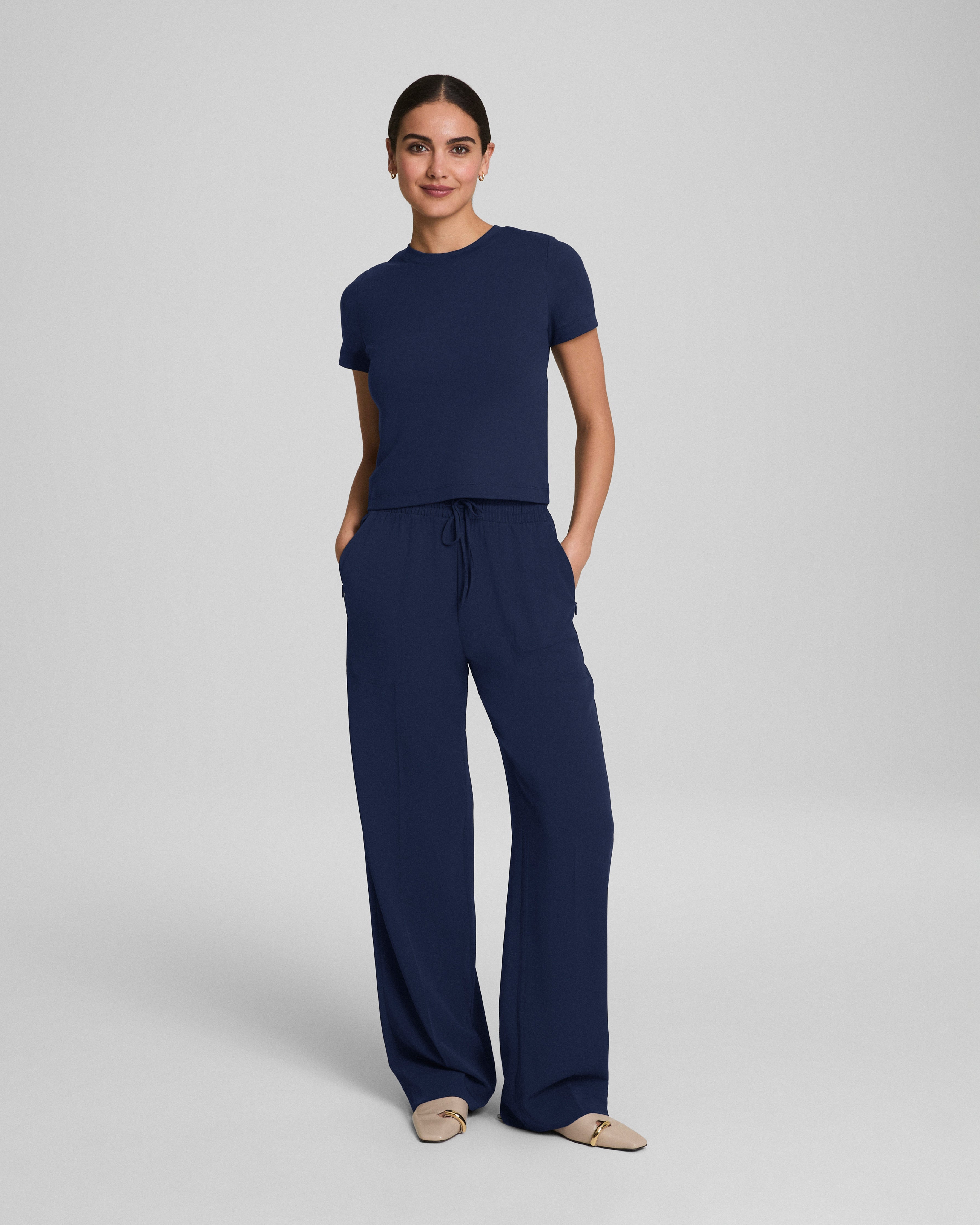 SPANX® CarryOn Wide Leg Pant  Timeless Navy