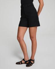 SPANXsupersmooth™ Stretch Twill Short, 7"  Classic Black