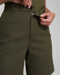 SPANXsupersmooth™ Stretch Twill Short, 7"  Dark Pine