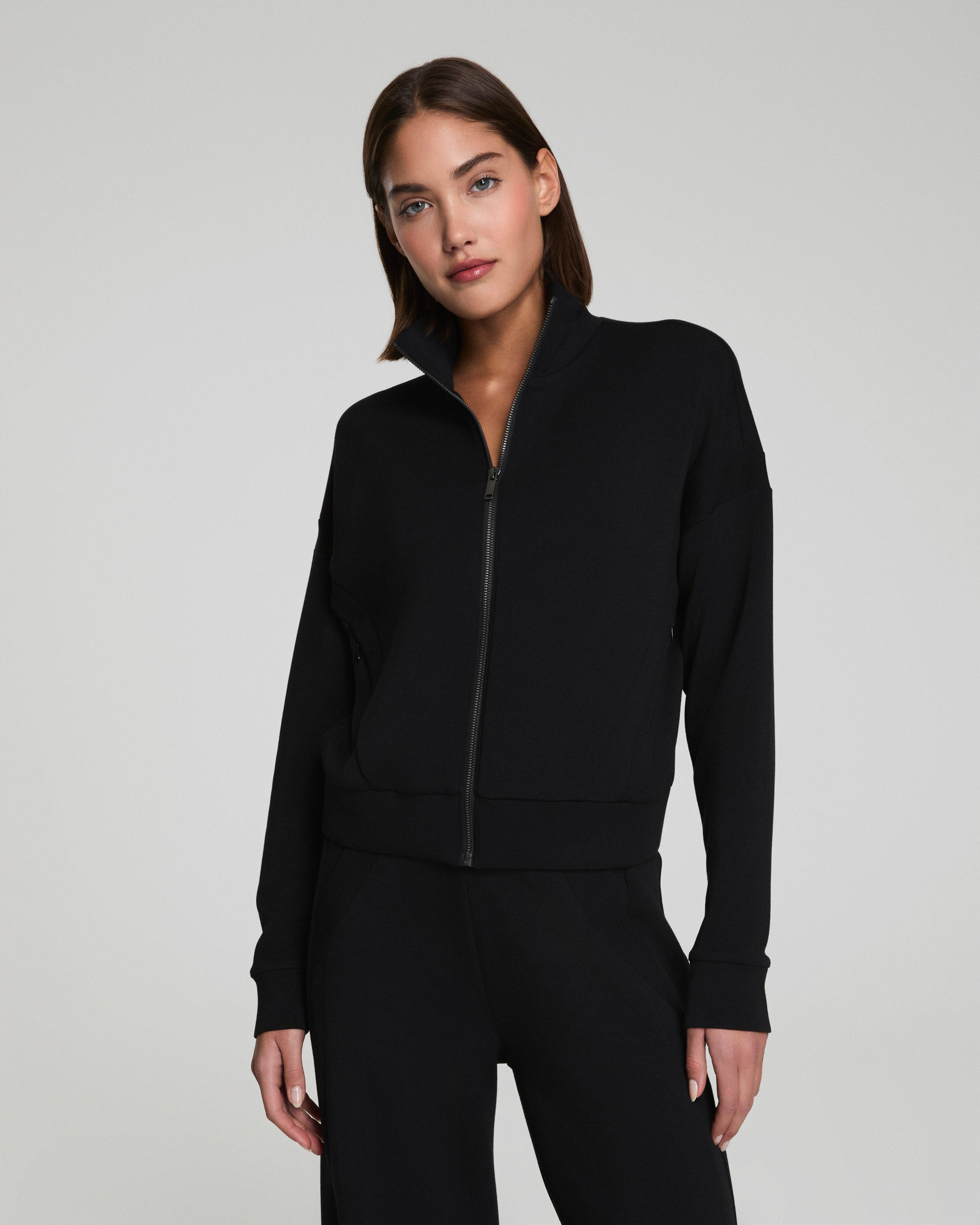 SPANX AirEssentials® Track Jacket  Very Black