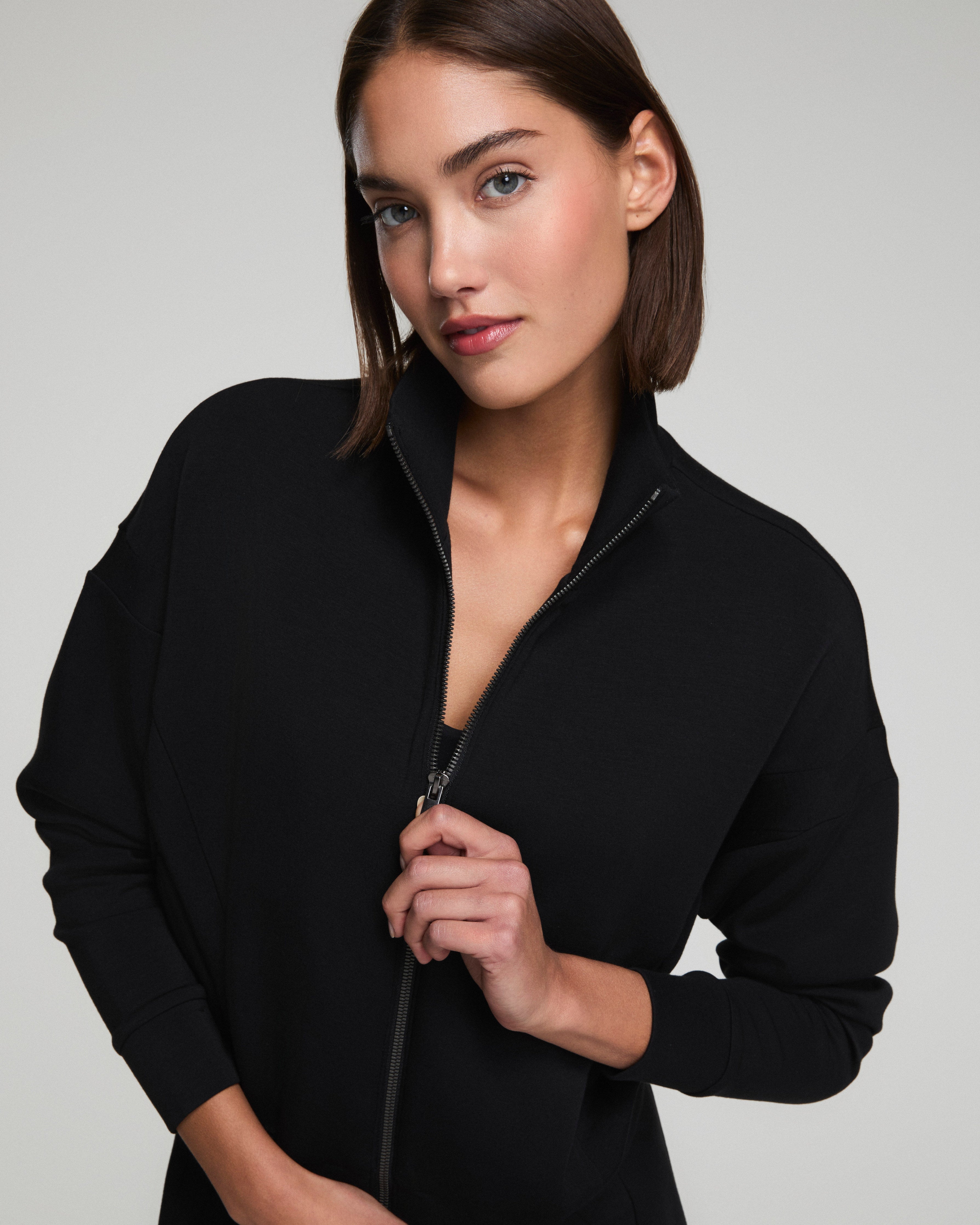 SPANX AirEssentials® Track Jacket  Very Black