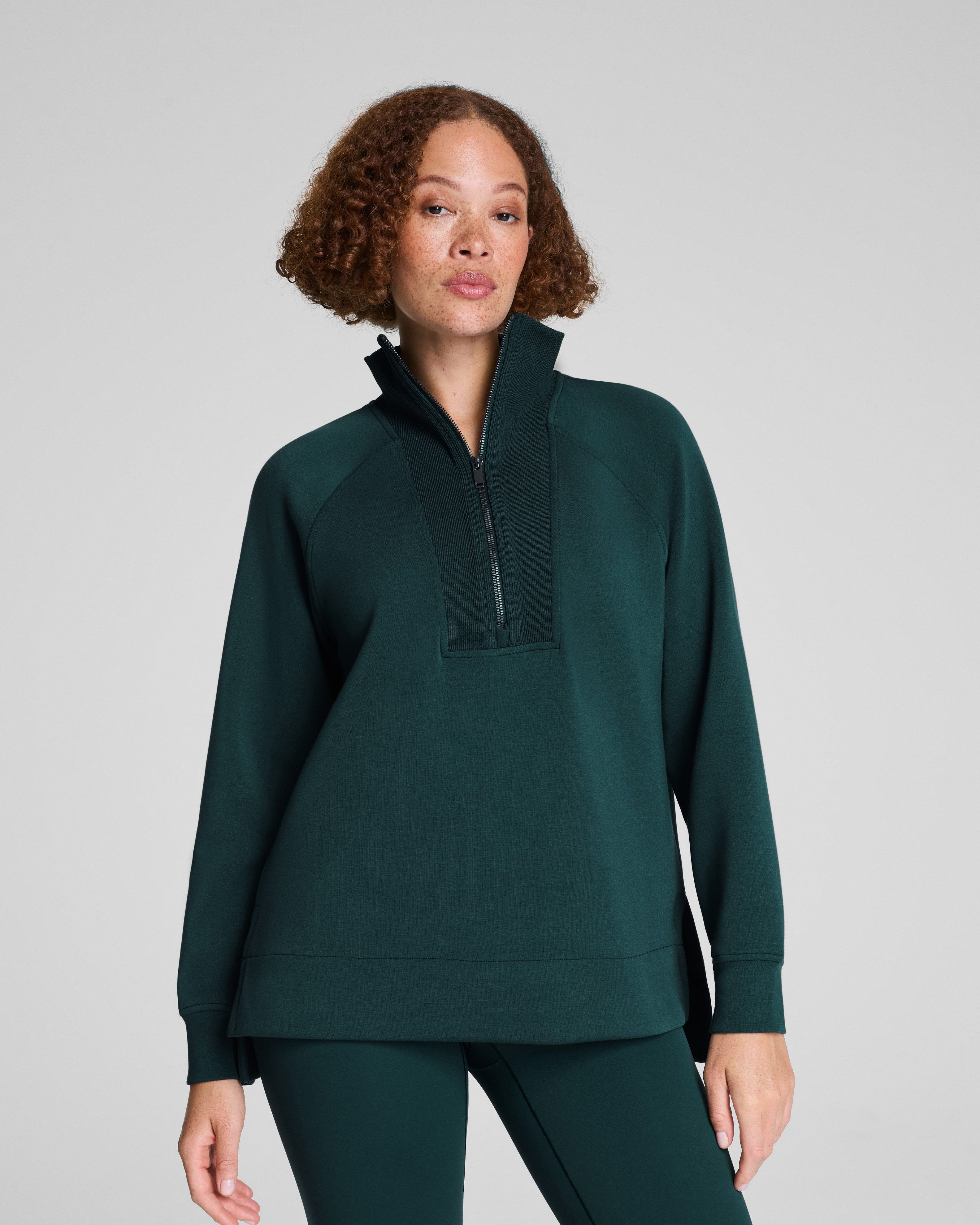 SPANX AirEssentials® Brushed Half Zip Tunic  Meridian