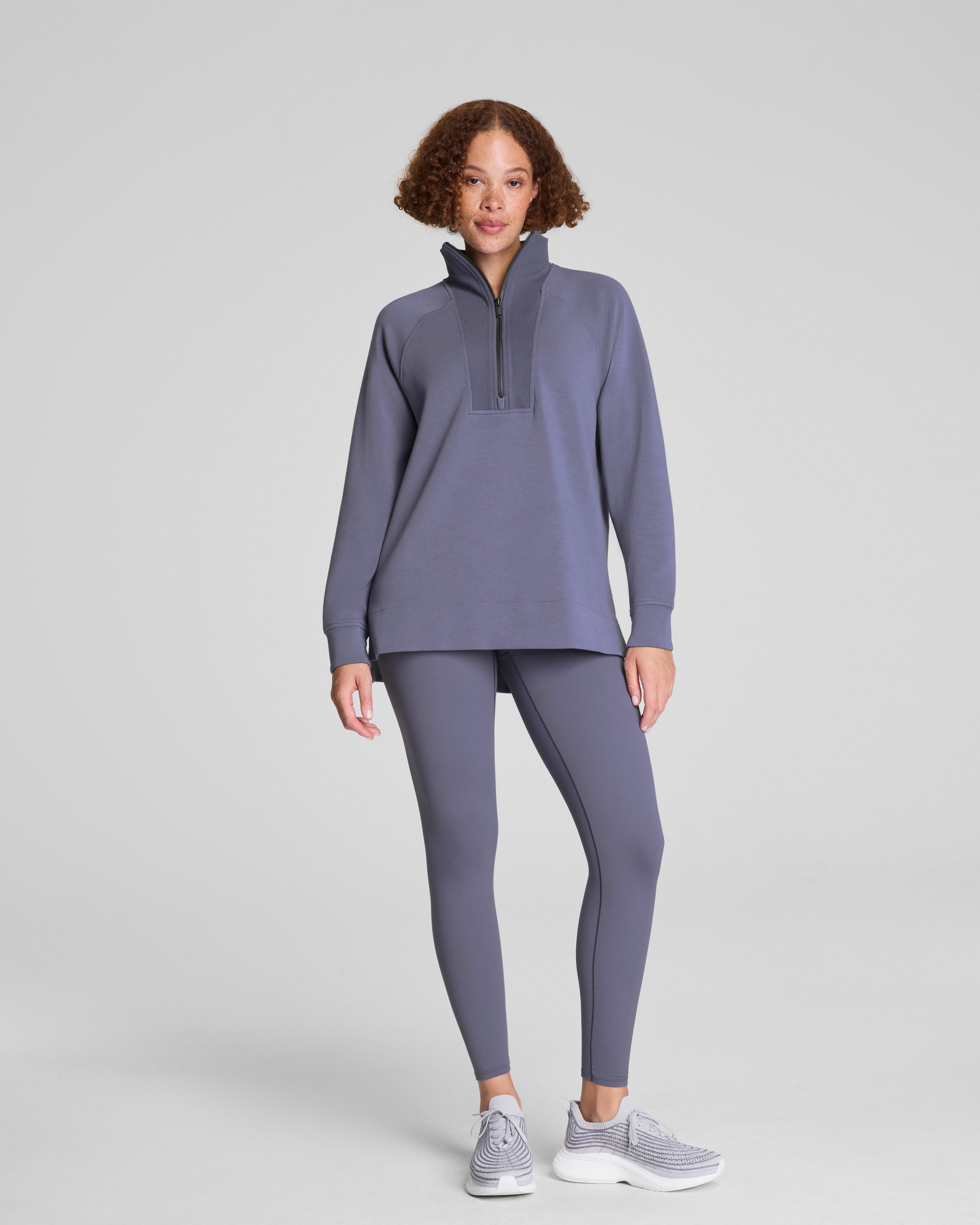 SPANX AirEssentials® Brushed Half Zip Tunic  Pewter