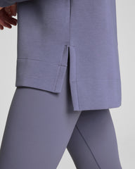 SPANX AirEssentials® Brushed Half Zip Tunic  Pewter