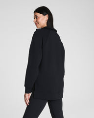 SPANX AirEssentials® Brushed Half Zip Tunic  Very Black
