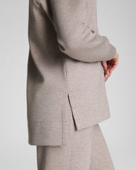 SPANX AirEssentials® Brushed Half Zip Tunic  Birch Heather