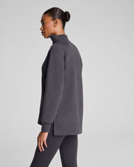 SPANX AirEssentials® Brushed Half Zip Tunic  Heather Storm