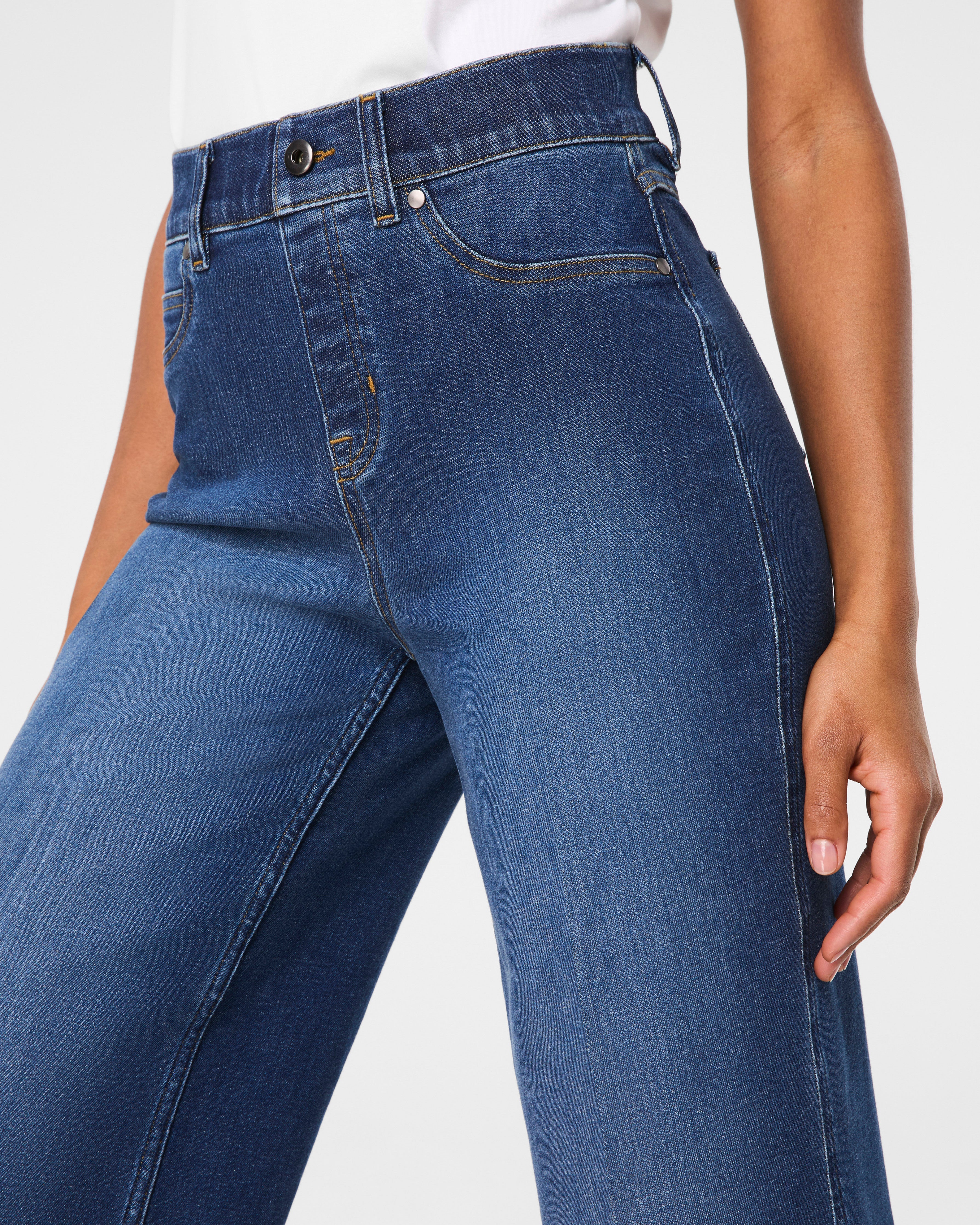 SPANXshape™ Original EveryWear Cropped Wide Leg Jeans  Authentic Blue