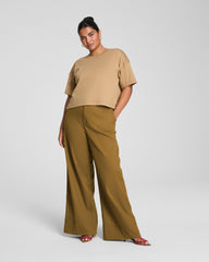 SPANX® Cotton Cropped Tee  Barley