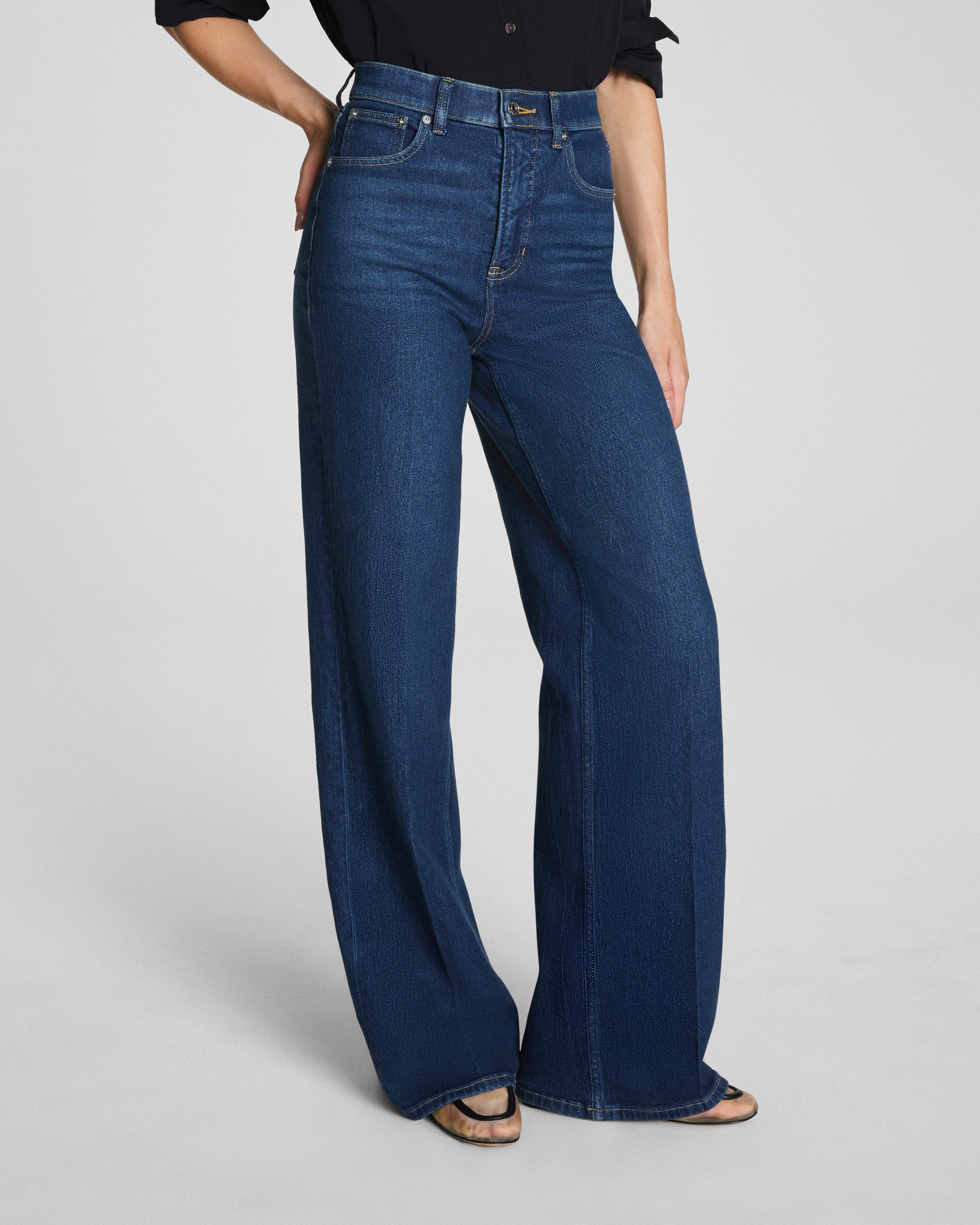 SPANXshape™ Authentic 360 Wide Leg Jeans  Adriatic Blue