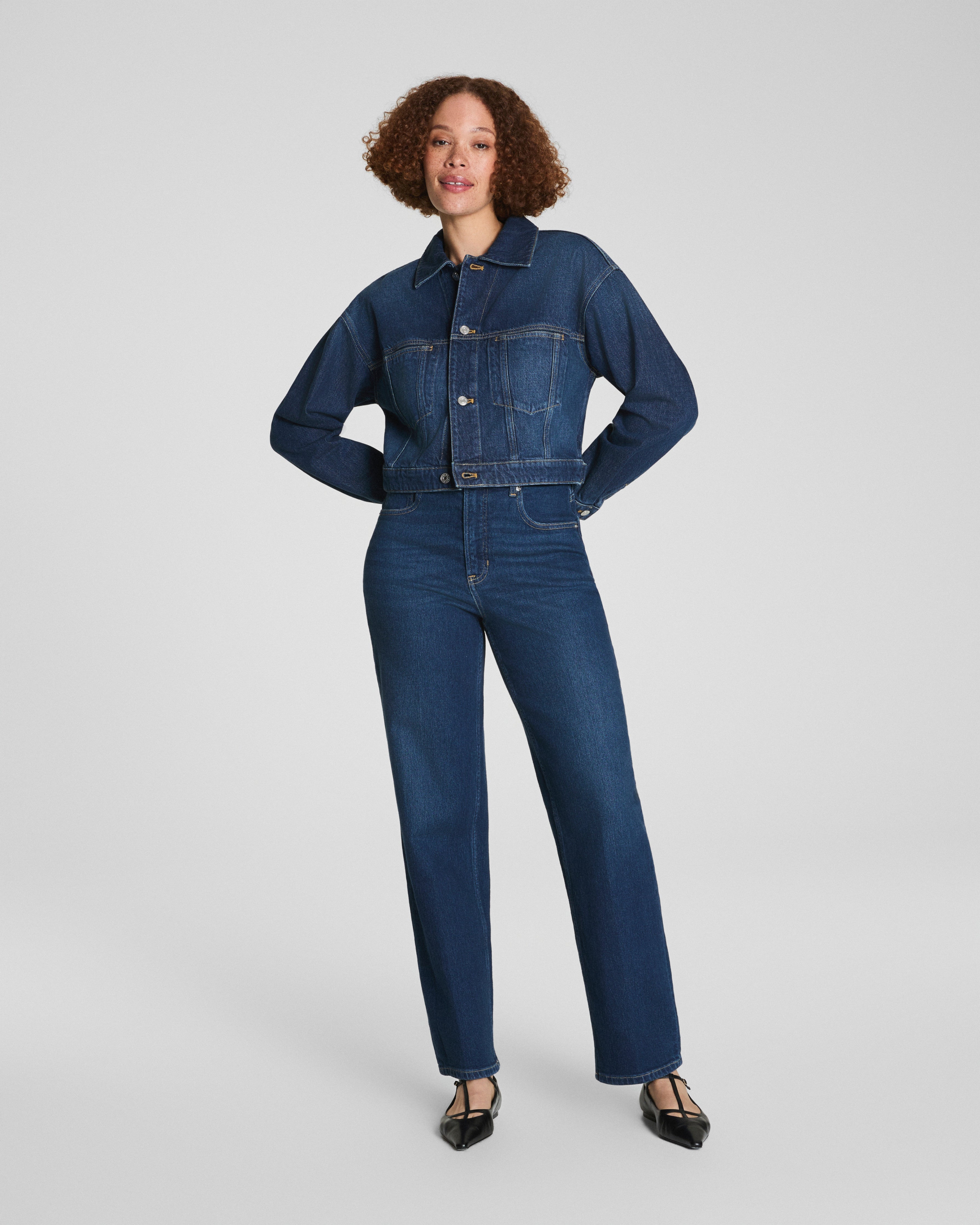 SPANX® Denim Jacket  Adriatic Blue