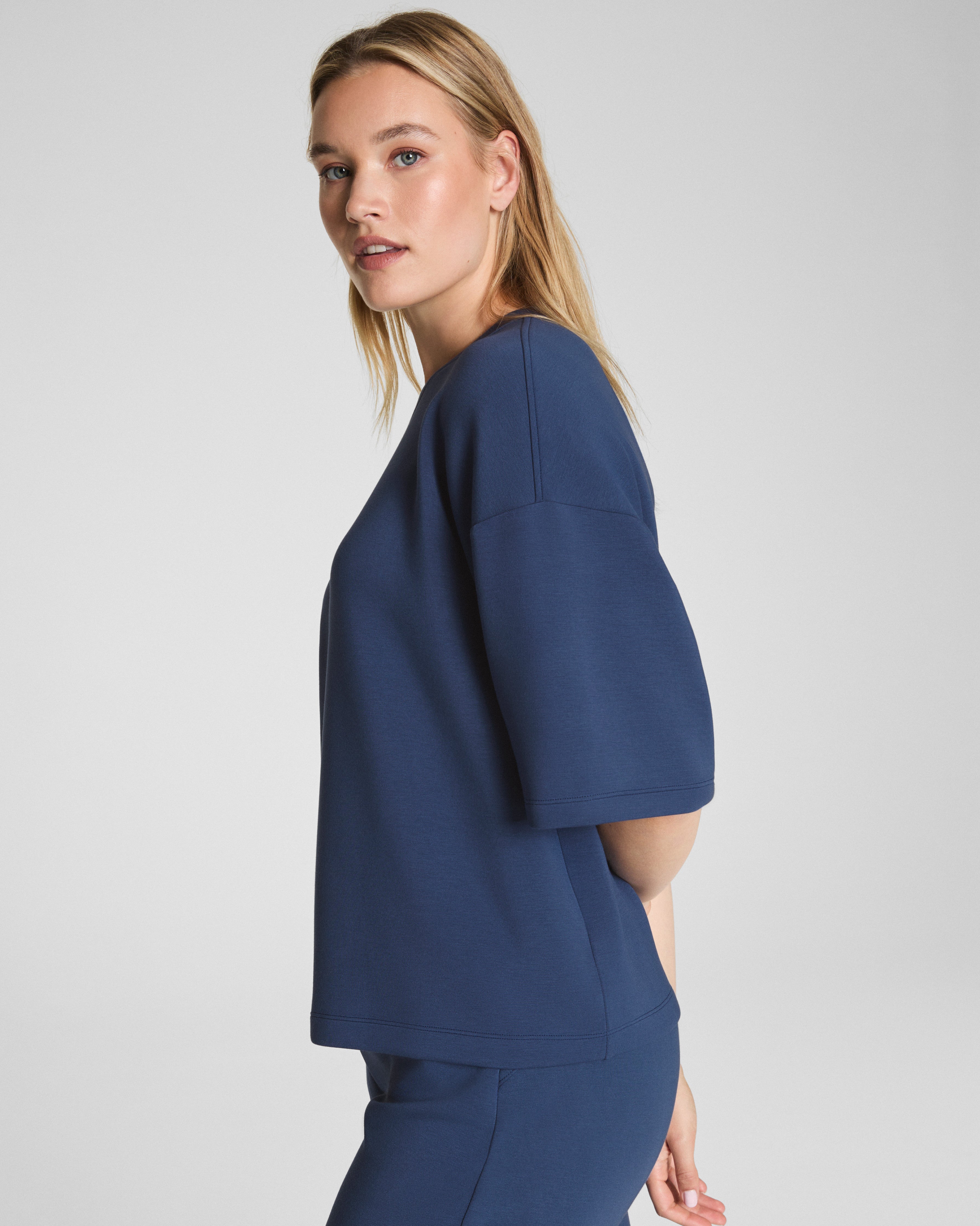 SPANX AirEssentials® Relaxed Tee  Faded Indigo