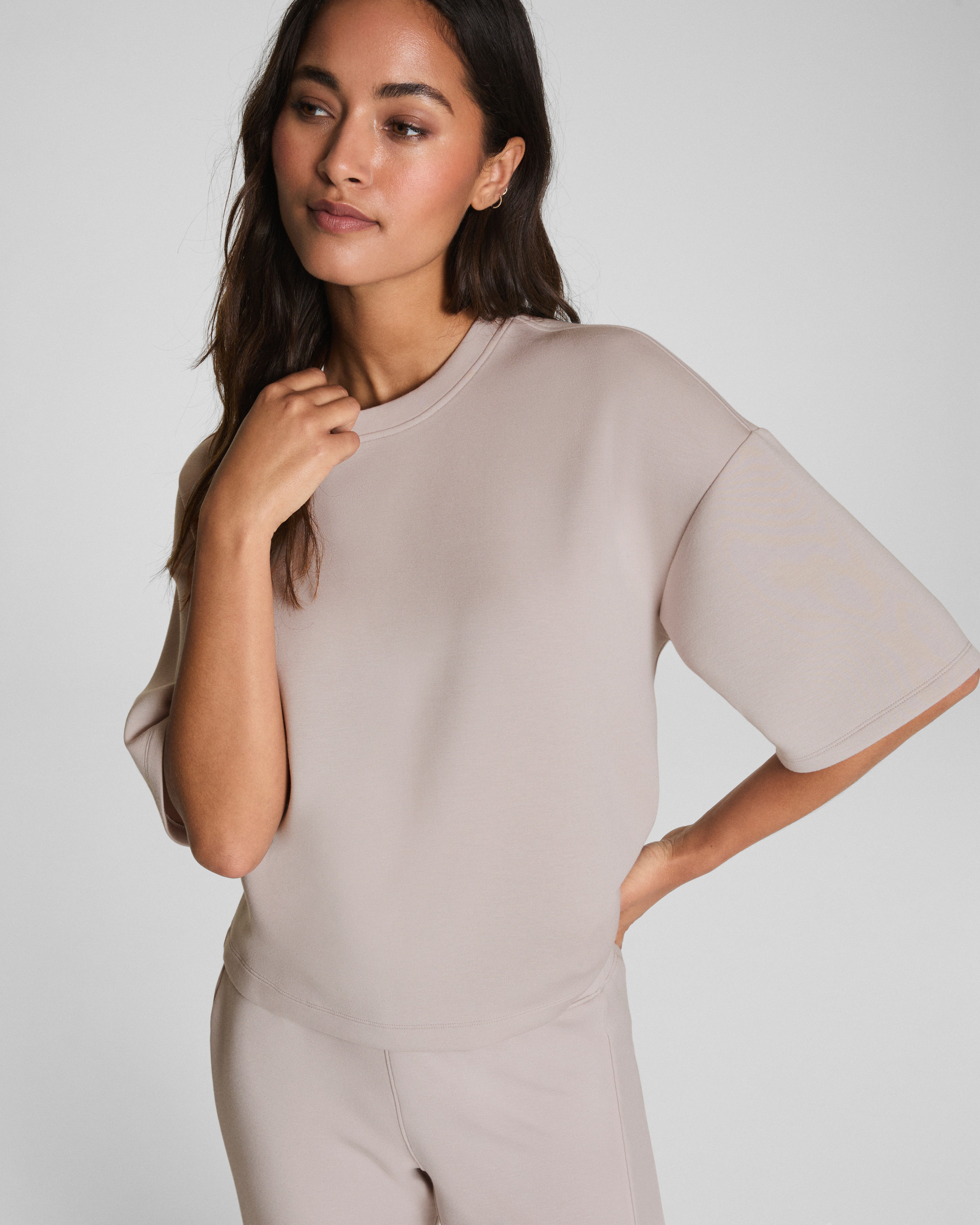 SPANX AirEssentials® Relaxed Tee  French Grey