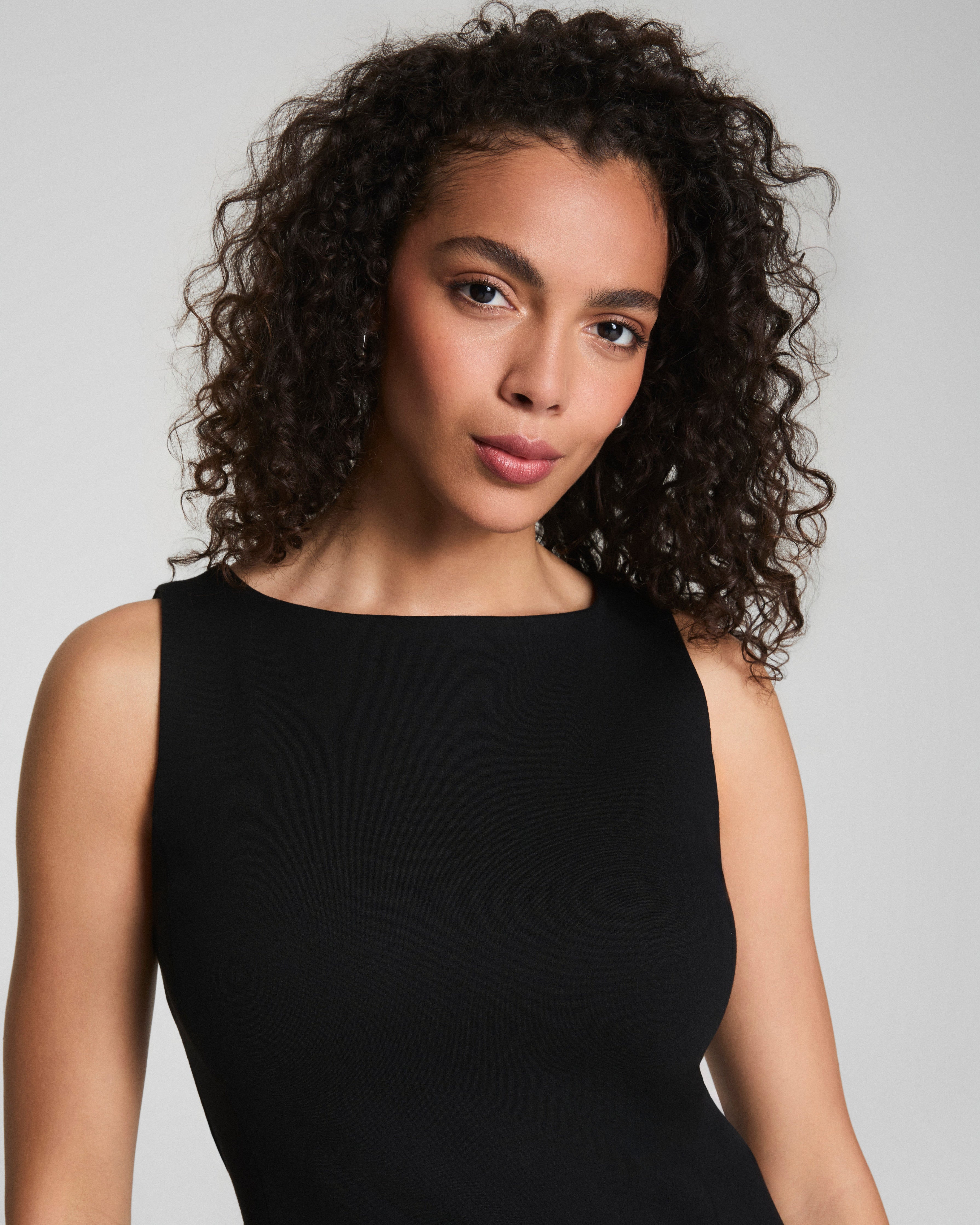 SPANX® Ponte Square Neck Mini Dress  Classic Black