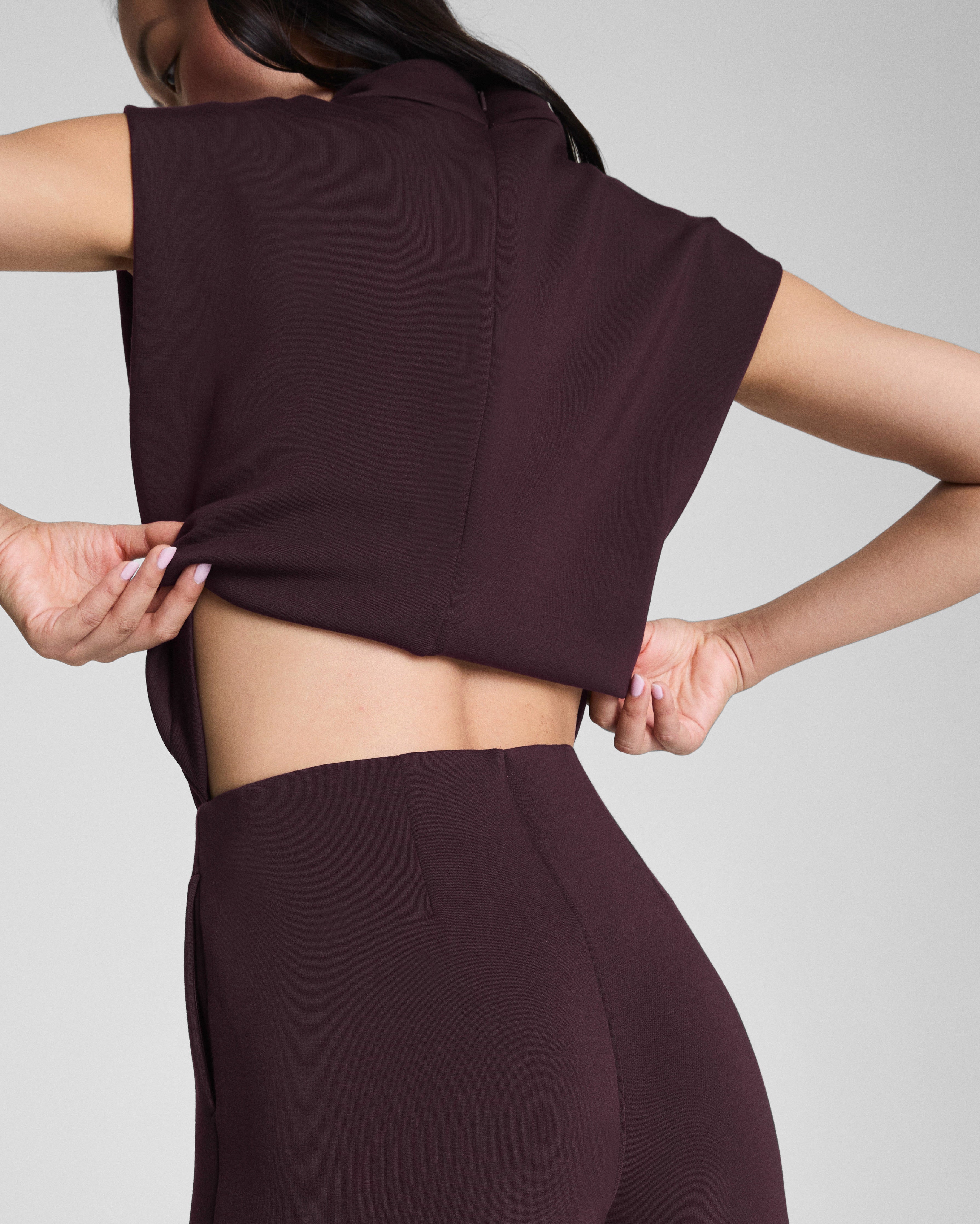 SPANX AirEssentials® Mockneck Jumpsuit  Truffle Brown
