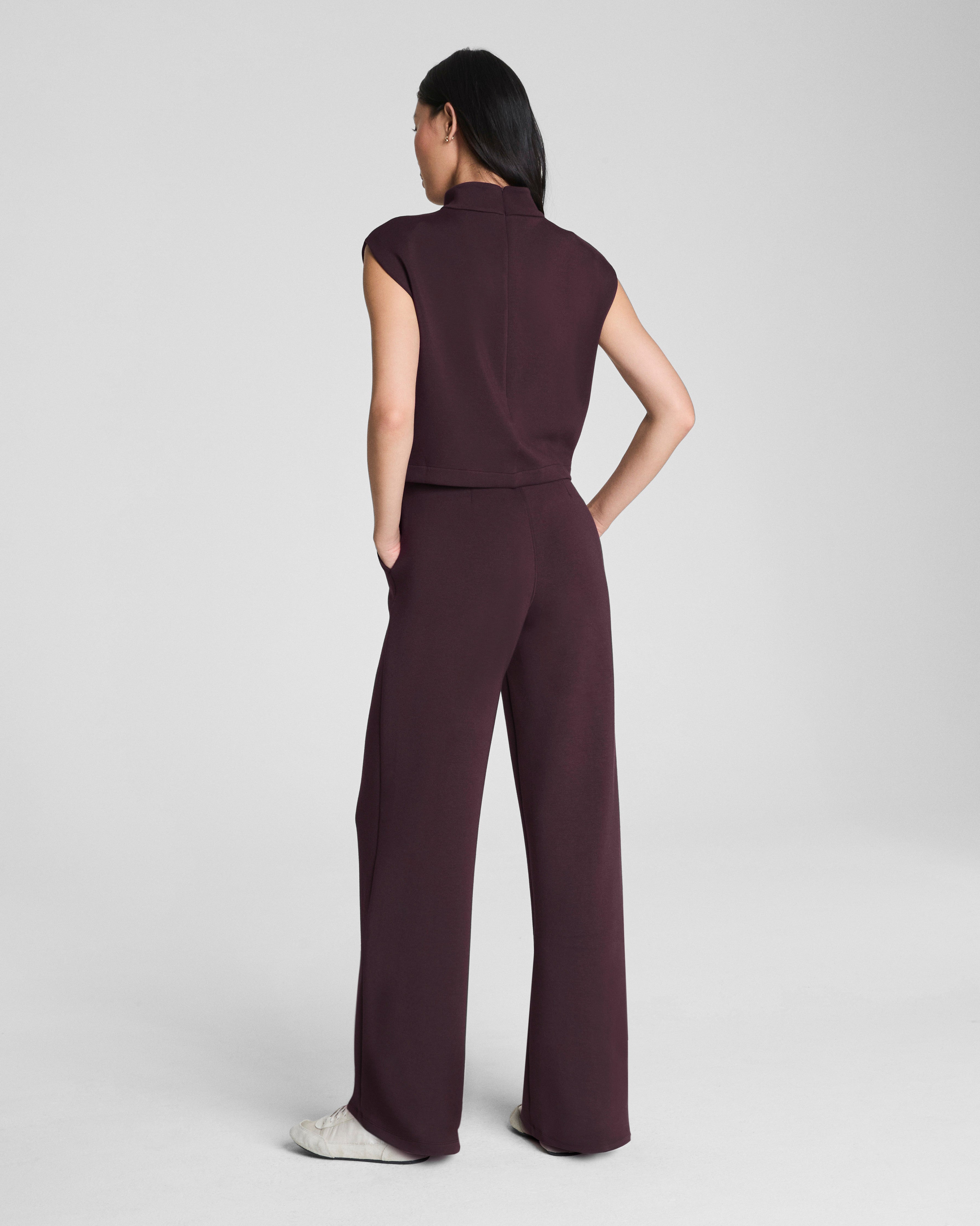SPANX AirEssentials® Mockneck Jumpsuit  Truffle Brown
