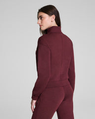 SPANX AirEssentials® Brushed Full Zip Jacket  Cassis Heather