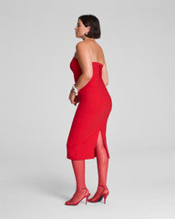 SPANXshape™ Ponte Strapless Midi Dress  SPANX® Red