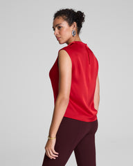 SPANX® Silky Smooth Cowl Neck Sleeveless Top  SPANX® Red