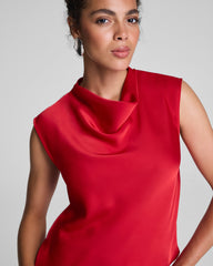 SPANX® Silky Smooth Cowl Neck Sleeveless Top  SPANX® Red