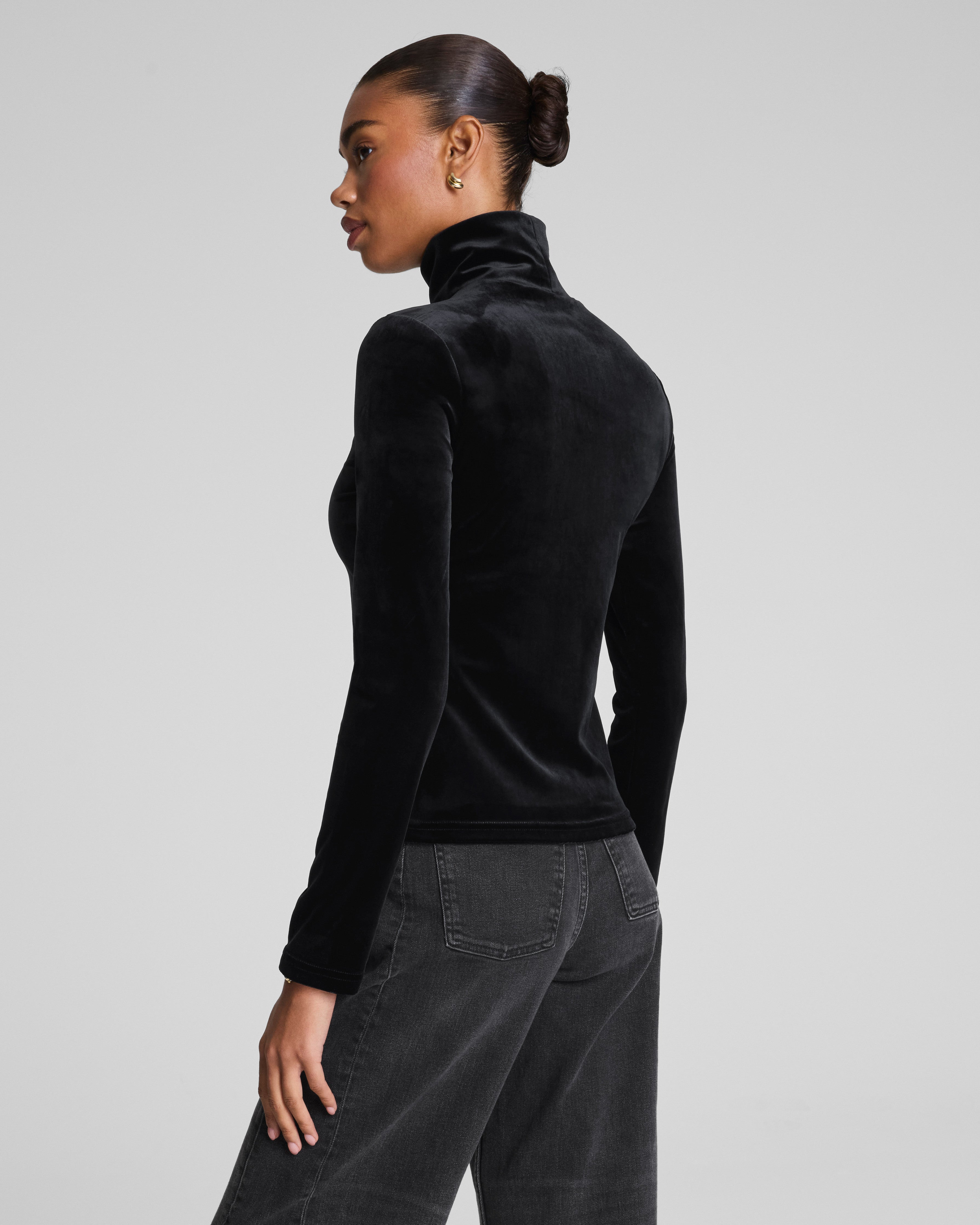SPANX® Velvet Turtleneck  Classic Black