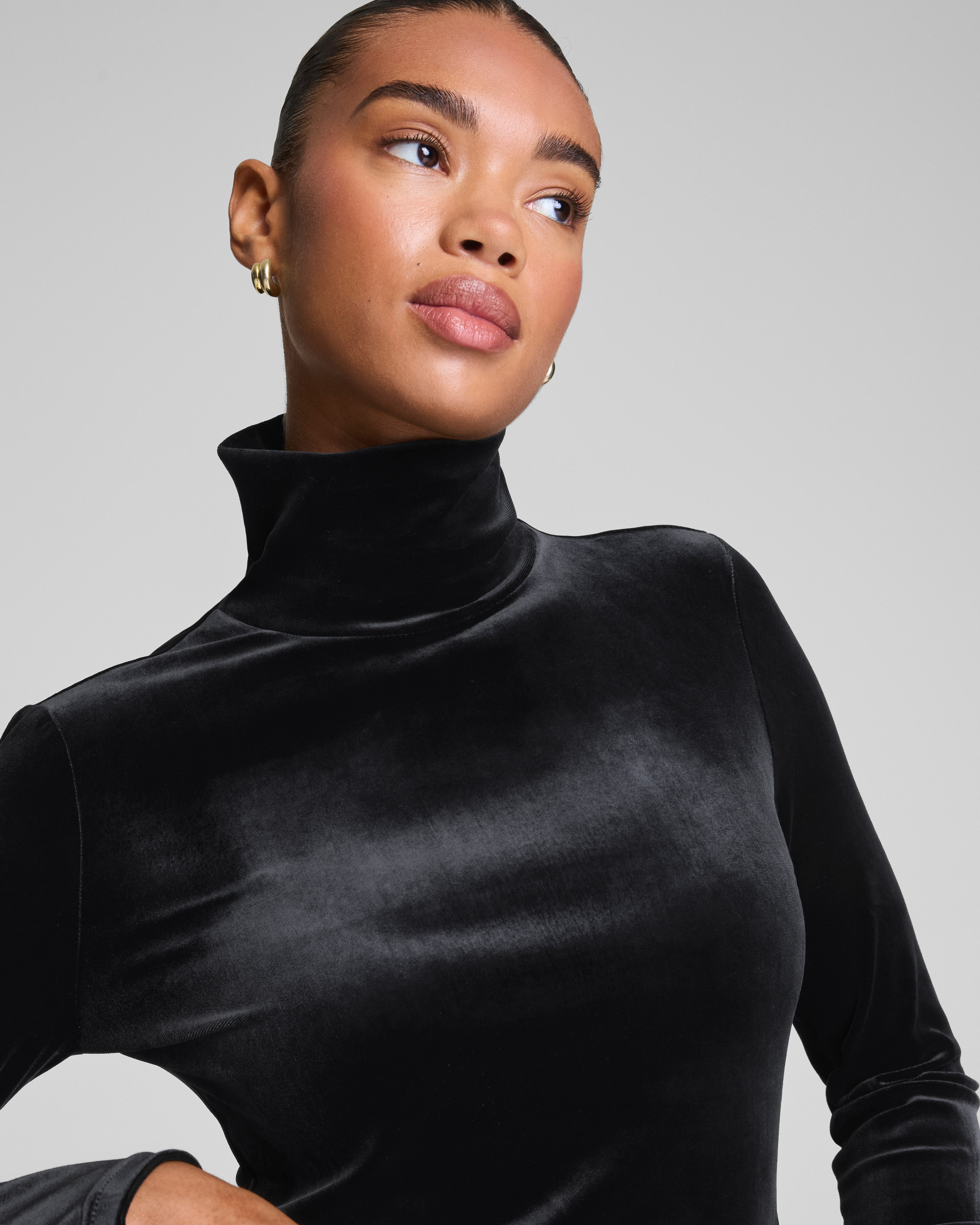 SPANX® Velvet Turtleneck  Classic Black